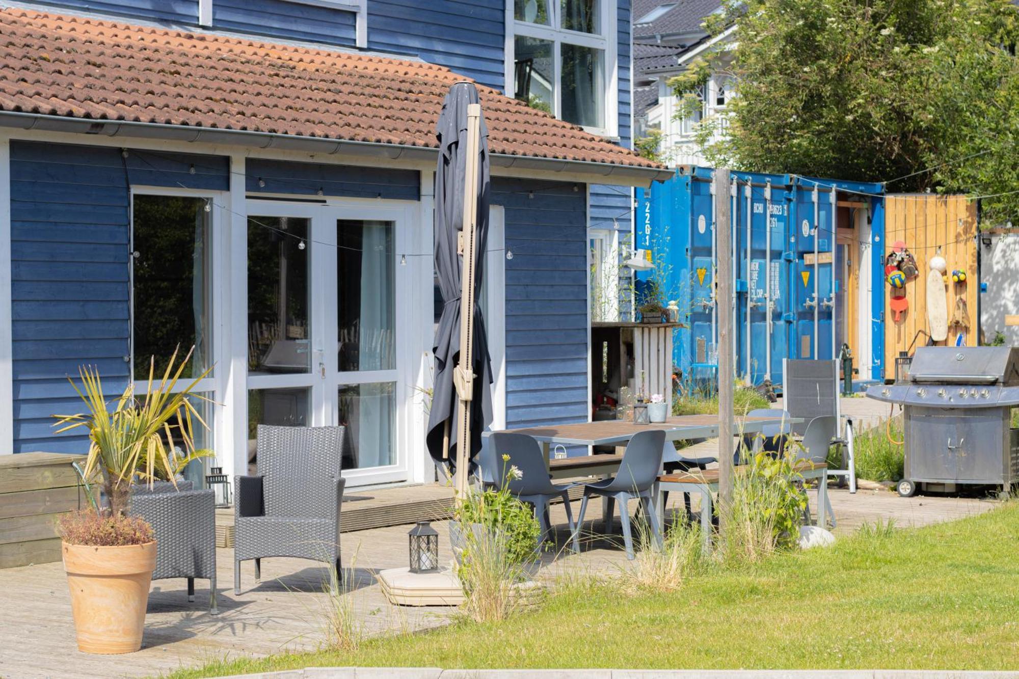 Hostel Oder Ferienwohnung 1-16 Personen Im Blauen Haus フェーマルン エクステリア 写真